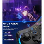 ⁦Manette de Jeu Sans Fil (Wireless) avec Éclairage Néon RGB PG-002 - يد تحكم لاسلكية⁩ - الصورة ⁦8⁩