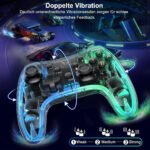 ⁦Manette de Jeu Filaire avec Éclairage Néon RGB PG-002W⁩ - الصورة ⁦5⁩