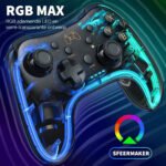 ⁦Manette de Jeu Filaire avec Éclairage Néon RGB PG-002W⁩ - الصورة ⁦7⁩