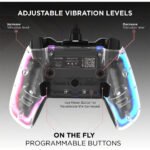 ⁦Manette de Jeu Filaire avec Éclairage Néon RGB PG-003 - يد تحكم بأضواء ملونة⁩ - الصورة ⁦2⁩