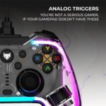 ⁦Manette de Jeu Filaire avec Éclairage Néon RGB PG-003 - يد تحكم بأضواء ملونة⁩ - الصورة ⁦8⁩