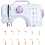 ⁦Machine à coudre portable 12 points 2 vitesses avec veilleuse LED et pédale - ماكينة خياطة محمولة⁩ - الصورة ⁦7⁩