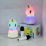 ⁦Haut-parleur sans fil de dessin animé licorne avec microphone karaoké LS-10BM - مكبر صوت مع ميكروفون لاسلكي مدمج⁩ - الصورة ⁦2⁩