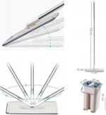 ⁦Balai-serpillère plat avec seau à deux compartiments et lingettes en microfibre - ممسحة مايكروفيبر مع دلو بغرفتين للفصل بين الماء النظيف⁩ - الصورة ⁦12⁩