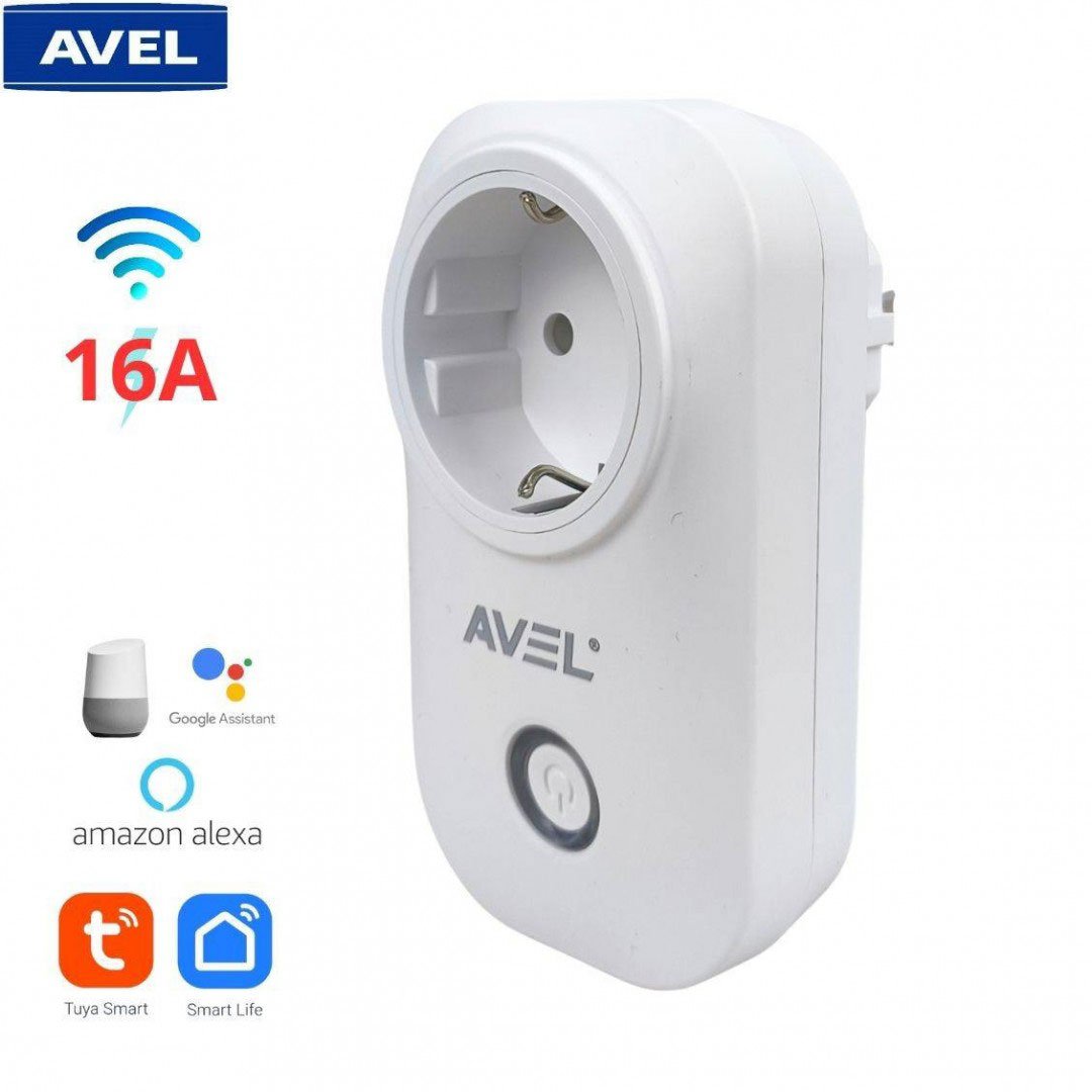 avel-plug-gm-cnc AVEL Prise intelligente WiFi avec commande vocale GM - مقبس طاقة ذكي (ويفي) - الصورة 1