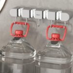 ⁦Support mural pour balai avec Crochets pour serpillière - حامل مكنسات التنظيف⁩ - الصورة ⁦3⁩