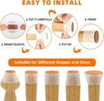 ⁦Protections de sol en silicone pour pieds de chaise pack 20pcs - طقم واقيات الأرجل للكراسي⁩ - الصورة ⁦8⁩