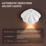 ⁦Applique murale rechargeable USB avec détecteur de mouvement 1Pcs - مصباح منزلي لإضاءة الممرات⁩ - الصورة ⁦5⁩