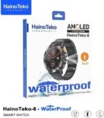 ⁦HainoTeko-6 avec écran AMOLED 3 paires de bracelets et lampe torche intégrée - ساعة ذكية أصلية⁩ - الصورة ⁦5⁩