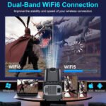 ⁦Projecteur portable Full HD HY320 Android 11 WiFi6 et Bluetooth 5.0 - جهاز عرض ذكي⁩ - الصورة ⁦5⁩