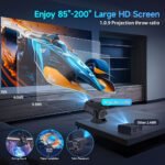 ⁦Projecteur portable Full HD HY320 Android 11 WiFi6 et Bluetooth 5.0 - جهاز عرض ذكي⁩ - الصورة ⁦7⁩