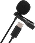 ⁦Microphone cravate professionnel USB-C de 2 m à condensateur sphérique - ميكروفون جودة صوت احترافية كابل بطول 2 متر⁩ - الصورة ⁦3⁩