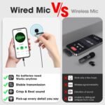 ⁦Microphone cravate professionnel USB-C de 2 m à condensateur sphérique - ميكروفون جودة صوت احترافية كابل بطول 2 متر⁩ - الصورة ⁦6⁩