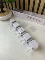 ⁦Support mural pour balai avec Crochets pour serpillière - حامل مكنسات التنظيف⁩ - الصورة ⁦4⁩