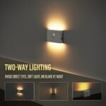 ⁦Smart Applique murale LED intelligente à détecteur de mouvement rechargeable 2Pcs - طقم مصباحين لإضاءة الممرات⁩ - الصورة ⁦6⁩
