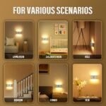 ⁦Smart Applique murale LED intelligente à détecteur de mouvement rechargeable 2Pcs - طقم مصباحين لإضاءة الممرات⁩ - الصورة ⁦3⁩
