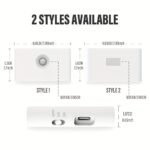 ⁦Smart Applique murale LED intelligente à détecteur de mouvement rechargeable 2Pcs - طقم مصباحين لإضاءة الممرات⁩ - الصورة ⁦7⁩