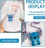 ⁦Porte-monnaie mignon à motif dessin animé Stitch pour enfants- محفظة نقود للأطفال⁩ - الصورة ⁦4⁩