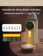 ⁦Chauffe-biberon électrique Rechargeable USB Affichage de la température - سخان قارورة الحليب للأطفال⁩ - الصورة ⁦3⁩