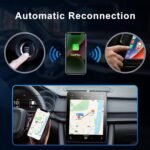 ⁦Adaptateur sans fil Android pour voiture Carplay et Android Auto - محول "كاربلاي" اللاسلكي 2 في 1⁩ - الصورة ⁦4⁩