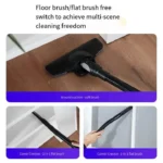 ⁦Multismart Aspirateur Balai Filaire Sans Sac 500W 5 en 1 avec Aspirateur à Main - 18KPa - مكنسة كهربائية يدوية⁩ - الصورة ⁦4⁩