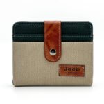 ⁦Portefeille Jeep pour Homme Conception en tissu résistant avec des accents en cuir - محفظة نقود وبطاقات⁩ - الصورة ⁦4⁩