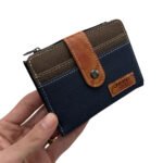 ⁦Portefeille Jeep pour Homme Conception en tissu résistant avec des accents en cuir - محفظة نقود وبطاقات⁩ - الصورة ⁦5⁩