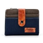 ⁦Portefeille Jeep pour Homme Conception en tissu résistant avec des accents en cuir - محفظة نقود وبطاقات⁩ - الصورة ⁦3⁩