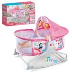 ⁦Bassinet Berceau, Lit à bascule avec tapis 2en1, sons et vibrations pour Bébé - سرير أطفال هزاز مع حصيرة⁩ - الصورة ⁦6⁩