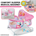 ⁦Bassinet Berceau, Lit à bascule avec tapis 2en1, sons et vibrations pour Bébé - سرير أطفال هزاز مع حصيرة⁩ - الصورة ⁦10⁩