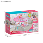 ⁦Bassinet Berceau, Lit à bascule avec tapis 2en1, sons et vibrations pour Bébé - سرير أطفال هزاز مع حصيرة⁩ - الصورة ⁦9⁩