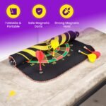 ⁦Jeu de fléchettes magnétique avec cible enroulable et suspendue avec 6 fléchettes incluses - لعبة رمي السهام⁩ - الصورة ⁦4⁩
