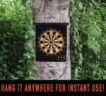 ⁦Jeu de fléchettes magnétique avec cible enroulable et suspendue avec 6 fléchettes incluses - لعبة رمي السهام⁩ - الصورة ⁦2⁩