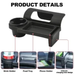 ⁦Porte-gobelet boisson, avec Support de téléphone, Étagère de rangement - حامل أكواب للمشروبات مع حامل للهاتف⁩ - الصورة ⁦6⁩