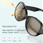 ⁦Lunettes de soleil intelligentes ecouteurs sans fil Bluetooth, appels mains libres - نظارات شمسية ذكيةو سماعات رأس لاسلكية بتقنية البلوتوث⁩ - الصورة ⁦3⁩