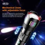 ⁦Lampe Torche tactique ultra-puissant 2000 lumens Portée  600 mètres battrie 16000mAh - مصباح يدوي تكتيكي فائق القوة⁩ - الصورة ⁦6⁩