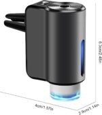 ⁦Diffuseur d'huile intelligent à clip sortie de climatisation avec 3 recharge - طقم معطر سيارة⁩ - الصورة ⁦12⁩