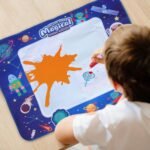 ⁦Tapis Water Canevas réutilisable et lavable pour enfants avec zone d'entraînement alphanumérique - بساط تلوين للأطفال⁩ - الصورة ⁦7⁩