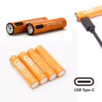 4 piles AAA rechargeables USB Type-C - بطاريات قابلة للشحن حجم صغير