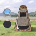 ⁦Tente de change pliable protection UPF 50+ et imperméable, 120 x 120 x 190 cm, camouflage - خيمة تغيير الملابس قابلة للطي⁩ - الصورة ⁦7⁩