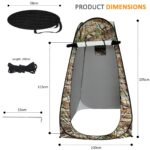 ⁦Tente de change pliable protection UPF 50+ et imperméable, 120 x 120 x 190 cm, camouflage - خيمة تغيير الملابس قابلة للطي⁩ - الصورة ⁦9⁩