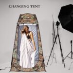 ⁦Tente de change pliable protection UPF 50+ et imperméable, 120 x 120 x 190 cm, camouflage - خيمة تغيير الملابس قابلة للطي⁩ - الصورة ⁦8⁩