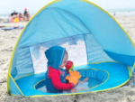 ⁦tente de plage bébé avec piscine - خيمة أطفال مع مسبح صغير للعب على الشاطئ والحديقة⁩ - الصورة ⁦4⁩