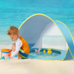 ⁦tente de plage bébé avec piscine - خيمة أطفال مع مسبح صغير للعب على الشاطئ والحديقة⁩ - الصورة ⁦8⁩