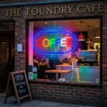 ⁦Panneau LED Neon Signe Coffee - لوحة مضيئة لواجهة محل⁩ - الصورة ⁦2⁩