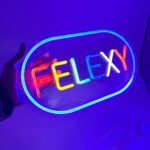 ⁦Panneau LED Neon Signe FELEXY - لوحة مضيئة لواجهة محل⁩ - الصورة ⁦3⁩