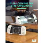 ⁦Manette pour smartphone DATA FROG X3 Bluetooth avec Ventilateur de Refroidissement - وحدة تحكم مع مبرد مدمج⁩ - الصورة ⁦10⁩