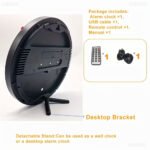 ⁦Horloge murale ronde avec télécommande et grand écran LED numérique DS-3853L - ساعة حائط دائرية تعمل بجهاز تحكم عن بعد مزودة بإضاءة رقمية⁩ - الصورة ⁦9⁩