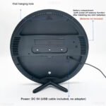 ⁦Horloge murale ronde avec télécommande et grand écran LED numérique DS-3853L - ساعة حائط دائرية تعمل بجهاز تحكم عن بعد مزودة بإضاءة رقمية⁩ - الصورة ⁦10⁩