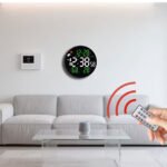 ⁦Horloge murale ronde avec télécommande et grand écran LED numérique DS-3853L - ساعة حائط دائرية تعمل بجهاز تحكم عن بعد مزودة بإضاءة رقمية⁩ - الصورة ⁦6⁩